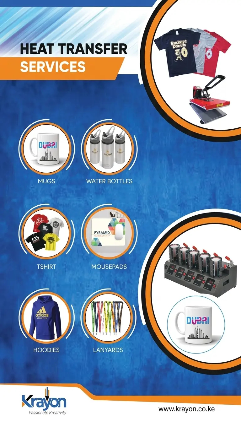 Professional Heat Transfer Printing in Nairobi Krayon +254 722 376 151