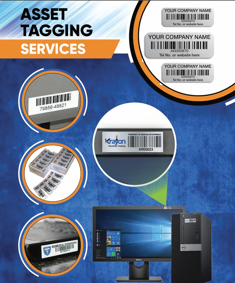 Asset Tagging Services in Nairobi, Kenya Barcode & Property Tags Krayon +254 722 376 151
