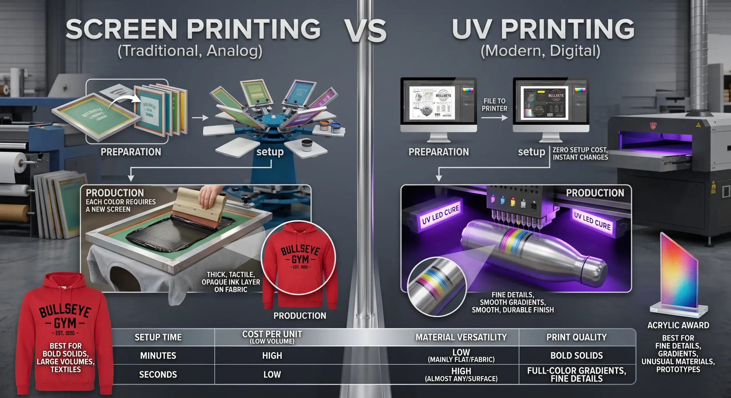 Screen Printing vs UV Printing Which Is Right for You Krayon +254 722 376 151